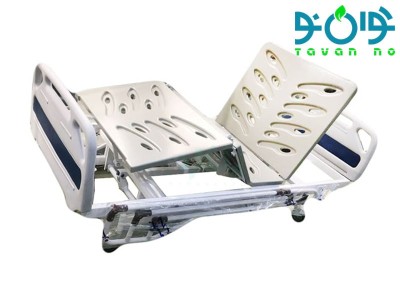 تخت بیمارستانی مکانیکی سه شکن با تنظیم ارتفاع